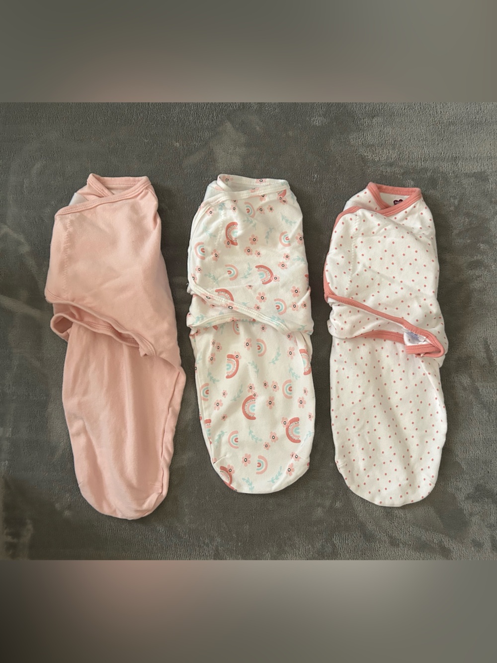 Parent’s Choice 100% cotton 3 pack swaddle wrap blanket. NWOT. 0-3 Months.